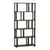 WOOOD Boekenkast Riss Donkerbruin - 90x186x30 cm