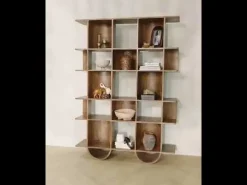 WOOOD Boekenkast Sinne Bruin - 130x180x35 cm