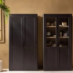 WOOOD Buffetkast Gunnar Zwart - 120x217x48 cm