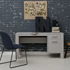 WOOOD Bureau Dennis Grijs - 141x74x59 cm