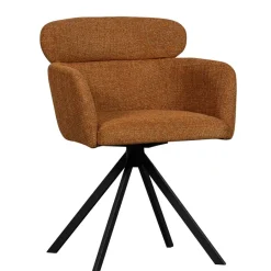 WOOOD Draaibare Eetkamerstoel Fenne Oranje