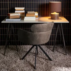 WOOOD Draaibare Eetkamerstoel Fenne Grafiet