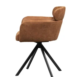 WOOOD Draaibare Eetkamerstoel Fenne Cognac