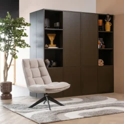 WOOOD Draaifauteuil Jouke Naturel