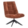 WOOOD Draaifauteuil Jouke Roestbruin