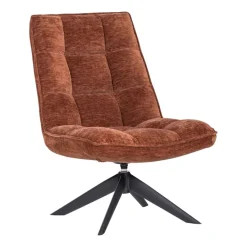 WOOOD Draaifauteuil Jouke Roestbruin