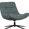 WOOOD Draaifauteuil Maudi Blauw