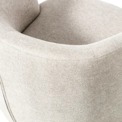 WOOOD Draaifauteuil Serra Crème