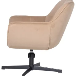 WOOOD Draaifauteuil Wibo Zand