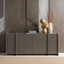 WOOOD Dressoir Brock Warmgrijs - 200x85x44 cm