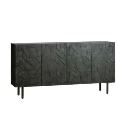WOOOD Dressoir Counter Zwart - 160x83x40 cm
