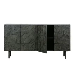 WOOOD Dressoir Counter Zwart - 160x83x40 cm