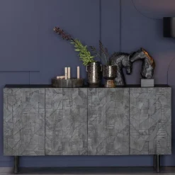 WOOOD Dressoir Counter Zwart - 160x83x40 cm