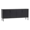 WOOOD Dressoir Gunnar Zwart - 201x85x44 cm