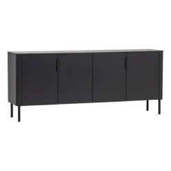 WOOOD Dressoir Gunnar Zwart - 201x85x44 cm