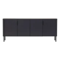 WOOOD Dressoir Gunnar Zwart - 201x85x44 cm