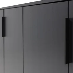 WOOOD Dressoir Gunnar Zwart - 201x85x44 cm