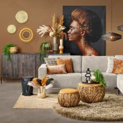 WOOOD Dressoir New Gravure Bruin - 200x85x46 cm