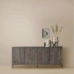 WOOOD Dressoir New Gravure Bruin - 200x85x46 cm