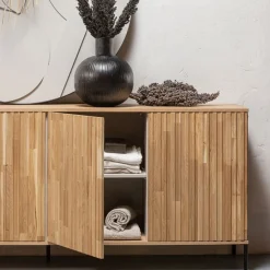 WOOOD Dressoir New Gravure Naturel - 200x85x46 cm