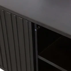 WOOOD Dressoir New Gravure Zwart - 200x85x46 cm