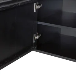 WOOOD Dressoir New Gravure Zwart - 200x85x46 cm