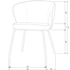 WOOOD Eetkamerstoel Admit Naturel