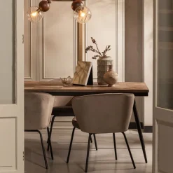 WOOOD Eetkamerstoel Admit Taupe