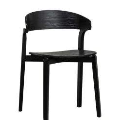 WOOOD Eetkamerstoel Cras Zwart