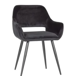 WOOOD Eetkamerstoel Jelle Zwart - set 2 stuks