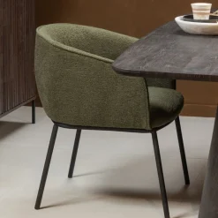 WOOOD Eetkamerstoel Leon Groen