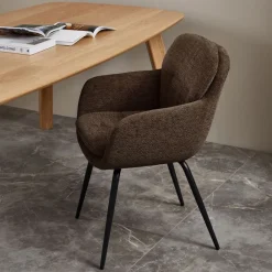 WOOOD Eetkamerstoel Runa Bruin