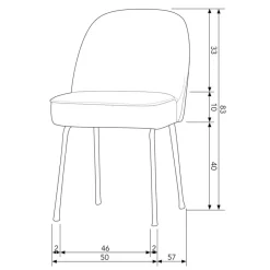 WOOOD Eetkamerstoel Vogue Blauw