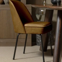 WOOOD Eetkamerstoel Vogue Geel