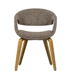 WOOOD Eetkamerstoel Yossi Bruin