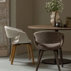 WOOOD Eetkamerstoel Yossi Bruin