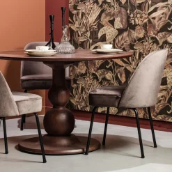 WOOOD Eettafel Blanco Bruin - Ø 120 cm