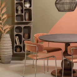 WOOOD Eettafel Blanco Bruin - Ø 120 cm