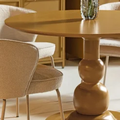 WOOOD Eettafel Blanco Honinggeel - Ø 120 cm