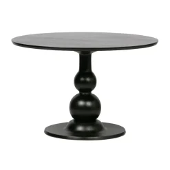 WOOOD Eettafel Blanco Zwart - Ø 120 cm