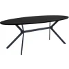 WOOOD Eettafel Bruno Zwart - 220x100 cm