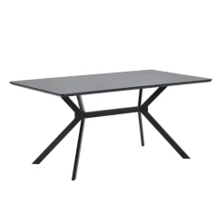WOOOD Eettafel Bruno Zwart - 160x90 cm