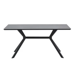 WOOOD Eettafel Bruno Zwart - 160x90 cm