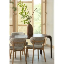 WOOOD Eettafel Fiore Donkerbruin - 230x95 cm