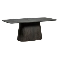 WOOOD Eettafel Leah Donkerbruin - 200x105 cm