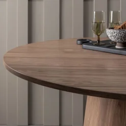 WOOOD Eettafel Maan Bruin - Ø 120 cm