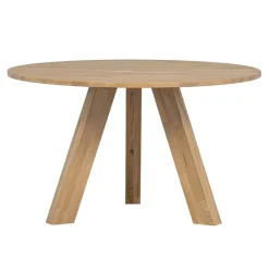 WOOOD Eettafel Rhonda Naturel - Ø 129 cm