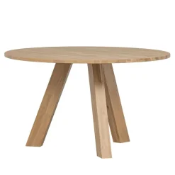 WOOOD Eettafel Rhonda Naturel - Ø 129 cm