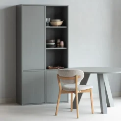 WOOOD Eettafel Rhonda Warm Grijs - Ø 129 cm