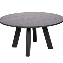 WOOOD Eettafel Rhonda Zwart - Ø 150 cm